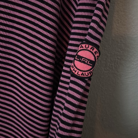 Lauren Ralph Lauren Active Women’s Quarter Zip Pullover, 3X, Pink/Black - Picture 2 of 5